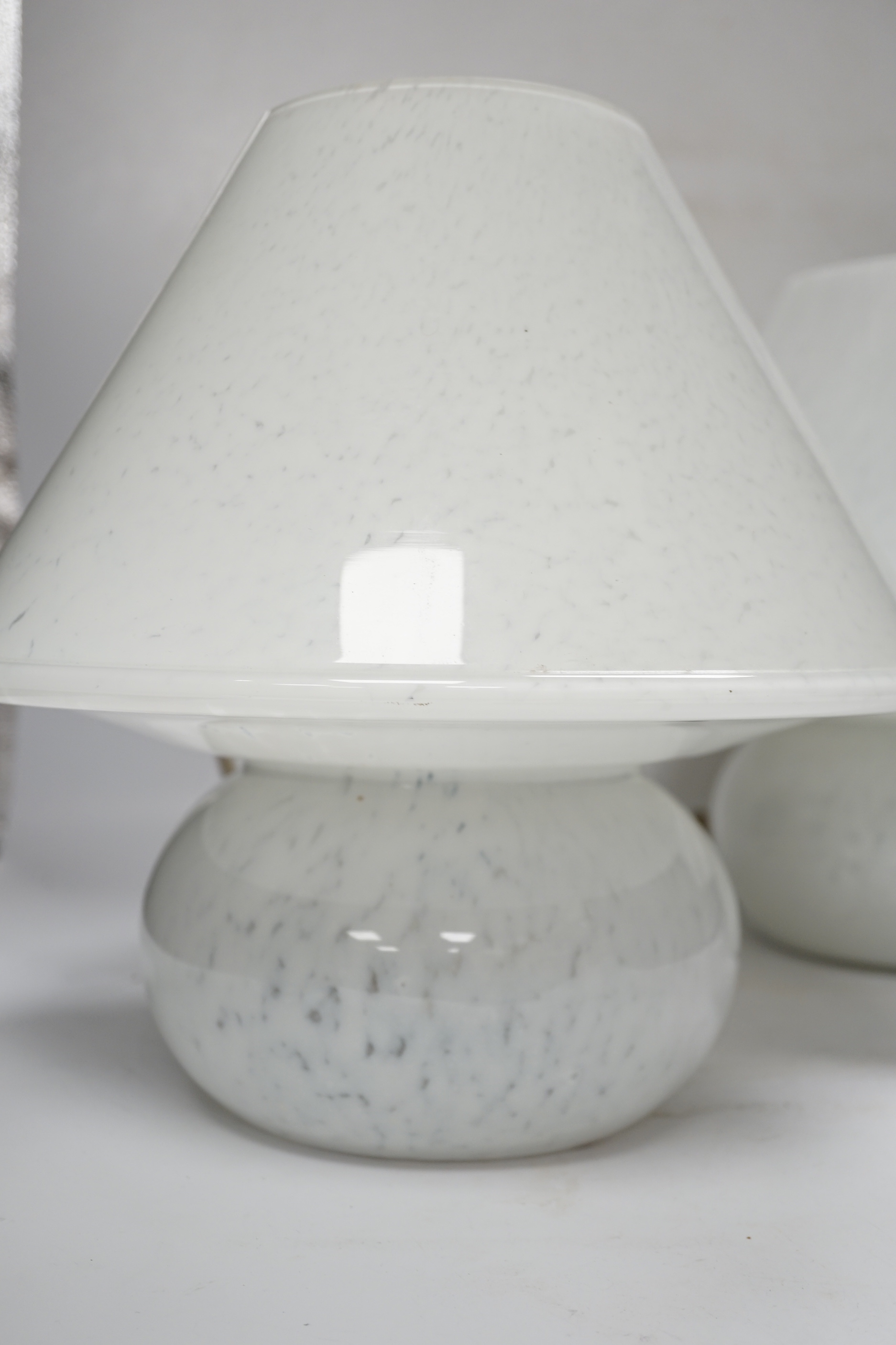 A pair of Limburg mushroom table lamps, 29cm